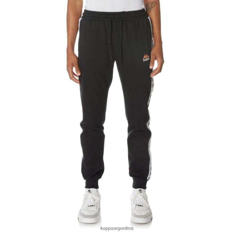 Kappa hombres pantalones deportivos 222 banda galanz negro azabache 2FJJXV60