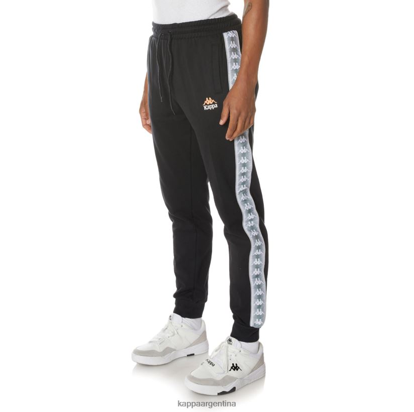 Kappa hombres pantalones deportivos 222 banda galanz negro azabache 2FJJXV60