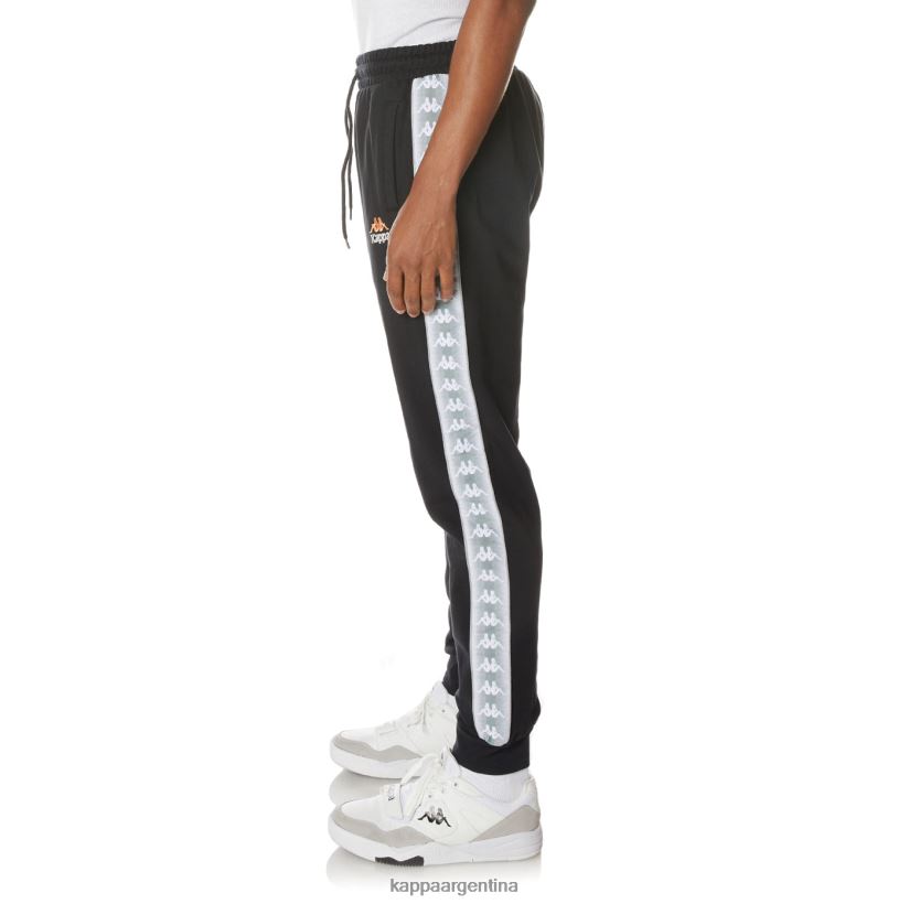 Kappa hombres pantalones deportivos 222 banda galanz negro azabache 2FJJXV60