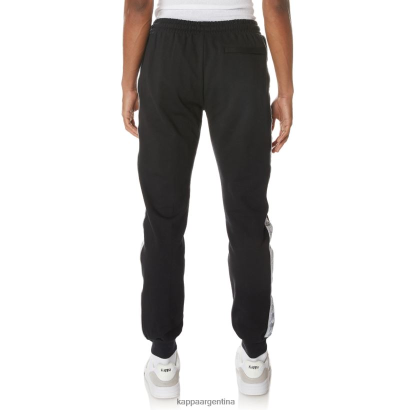 Kappa hombres pantalones deportivos 222 banda galanz negro azabache 2FJJXV60