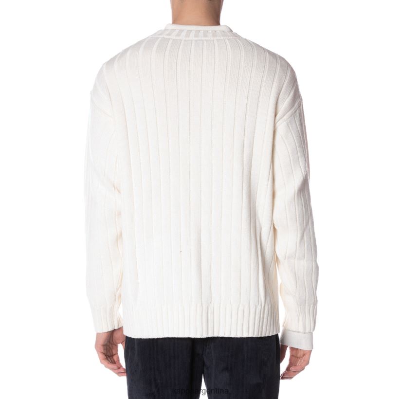 Kappa hombres bata giovani achird cardigan crema 2FJJXV102