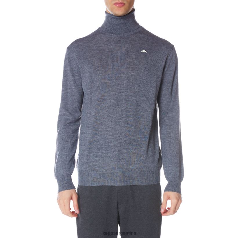Kappa hombres bata giovani deiron cuello alto gris claro 2FJJXV94