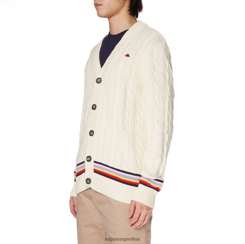 Kappa hombres bata giovani nihal cardigan crema 2FJJXV88