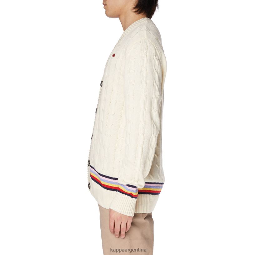 Kappa hombres bata giovani nihal cardigan crema 2FJJXV88
