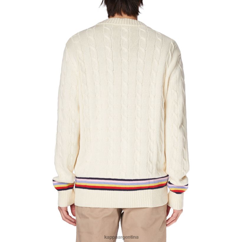 Kappa hombres bata giovani nihal cardigan crema 2FJJXV88