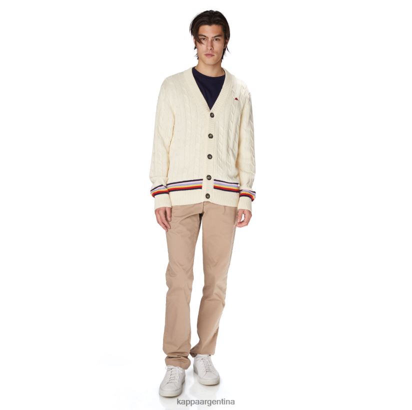 Kappa hombres bata giovani nihal cardigan crema 2FJJXV88