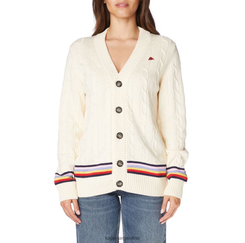 Kappa hombres bata giovani nihal cardigan crema 2FJJXV88