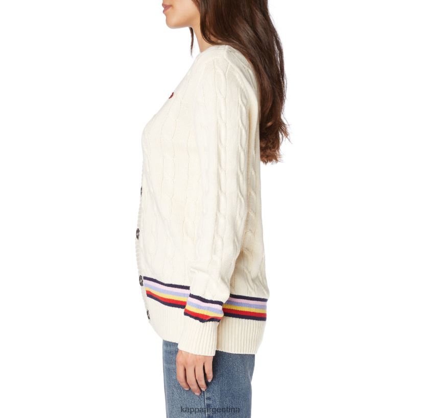 Kappa hombres bata giovani nihal cardigan crema 2FJJXV88