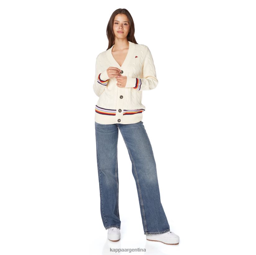 Kappa hombres bata giovani nihal cardigan crema 2FJJXV88
