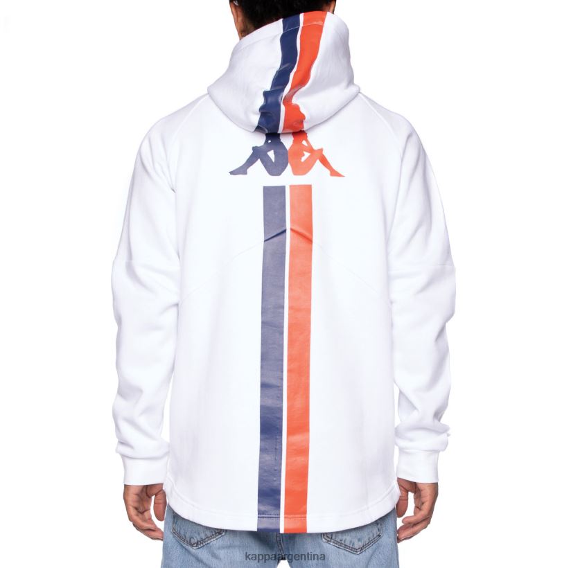 Kappa hombres auténtica sudadera con capucha de carlo gumball 3000 blanco 2FJJXV59