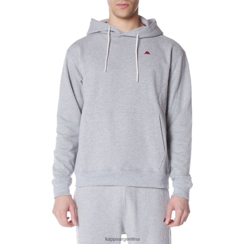 Kappa hombres bata giovani gramys sudadera con capucha gris claro 2FJJXV47