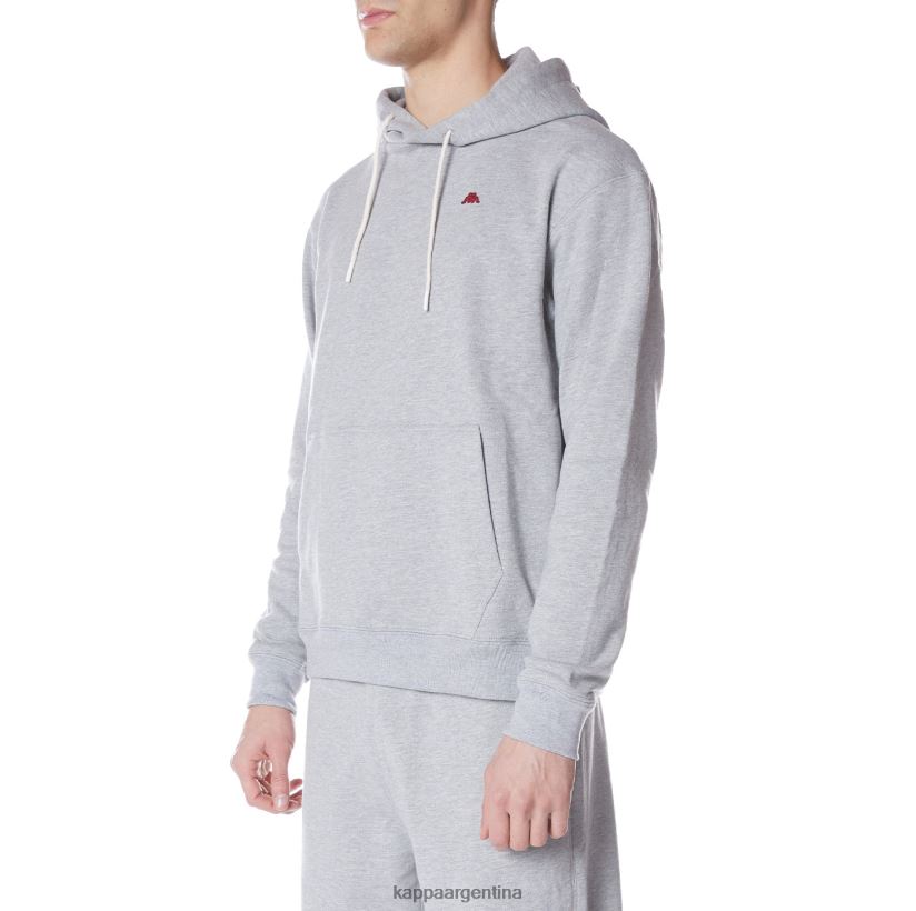 Kappa hombres bata giovani gramys sudadera con capucha gris claro 2FJJXV47