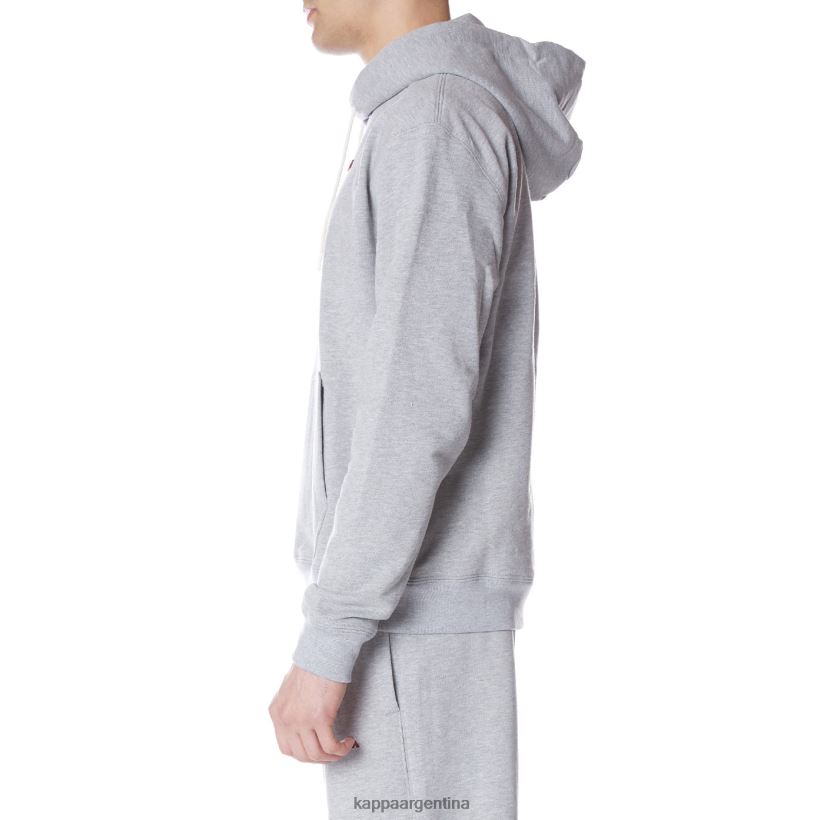 Kappa hombres bata giovani gramys sudadera con capucha gris claro 2FJJXV47