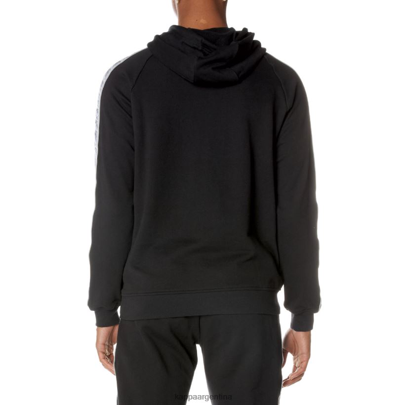 Kappa hombres sudadera con capucha 222 banda solgo negro azabache 2FJJXV55