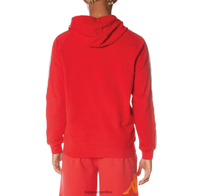Kappa hombres sudadera con capucha 222 banda solgo rojo 2FJJXV40