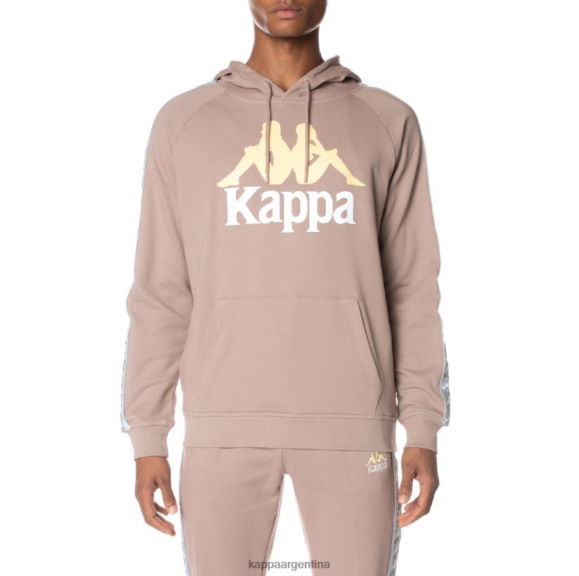 Kappa hombres sudadera con capucha 222 banda soltium beige 2FJJXV42