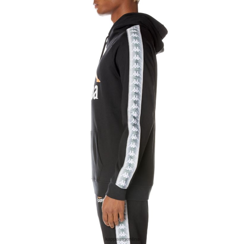 Kappa hombres sudadera con capucha 222 banda soltium negro azabache 2FJJXV41