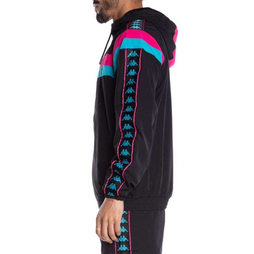 Kappa hombres sudadera con capucha de 222 banda gumball glas tour negro 2FJJXV56