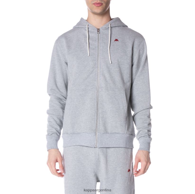 Kappa hombres sudadera robe giovani portos gris claro 2FJJXV52