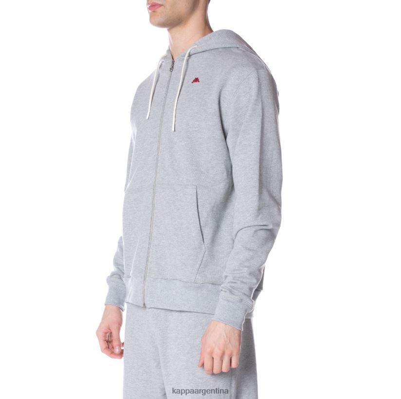 Kappa hombres sudadera robe giovani portos gris claro 2FJJXV52