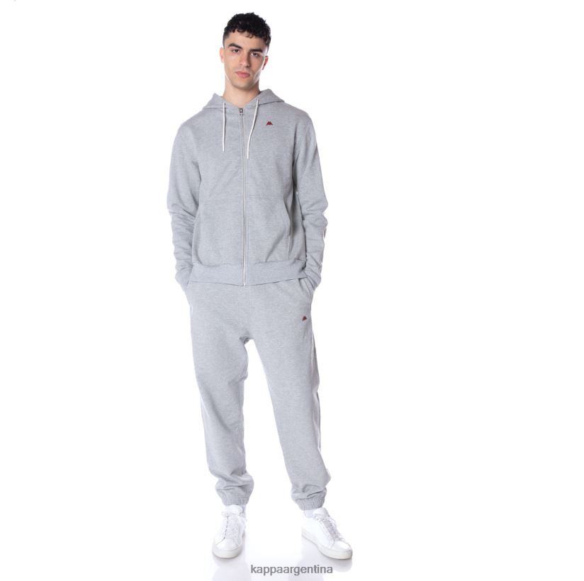 Kappa hombres sudadera robe giovani portos gris claro 2FJJXV52