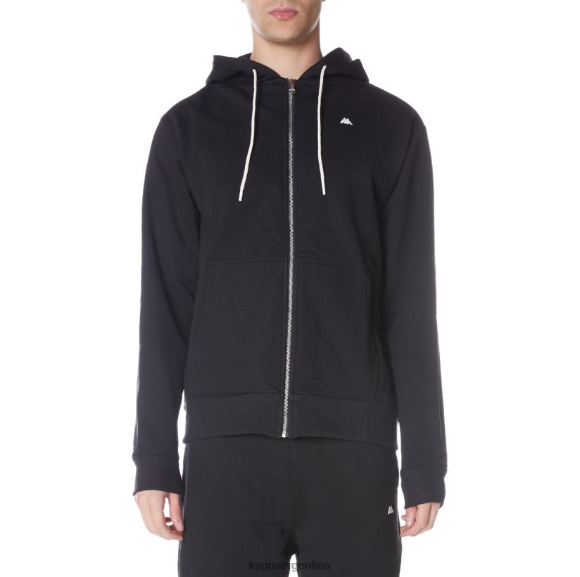 Kappa hombres sudadera robe giovani portos negro 2FJJXV51