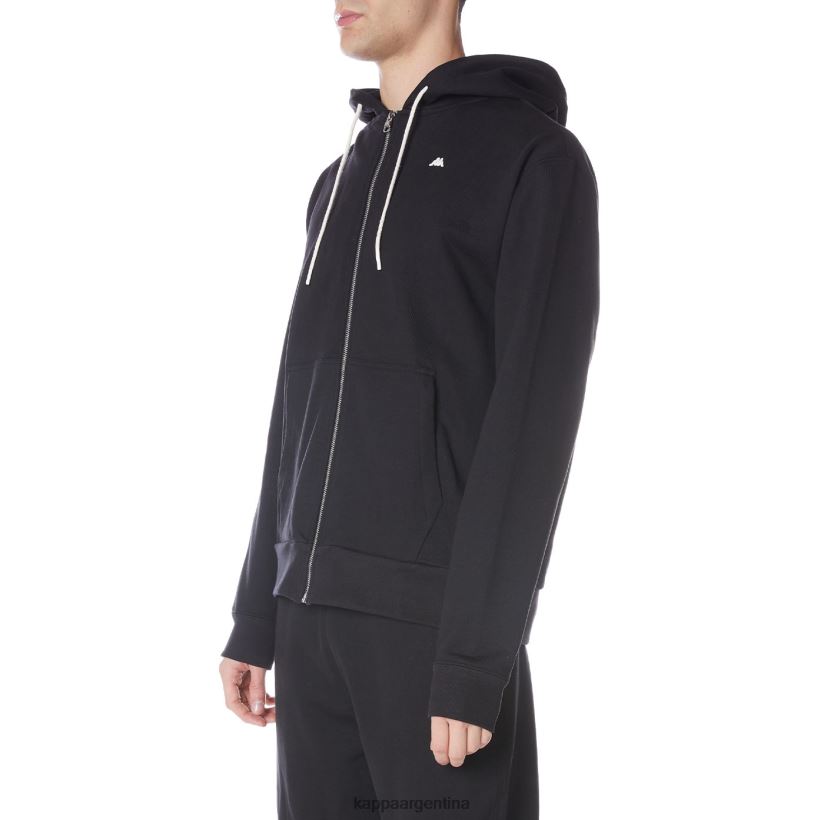 Kappa hombres sudadera robe giovani portos negro 2FJJXV51