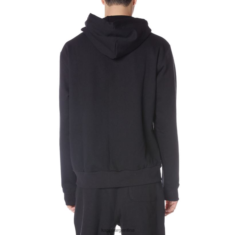 Kappa hombres sudadera robe giovani portos negro 2FJJXV51