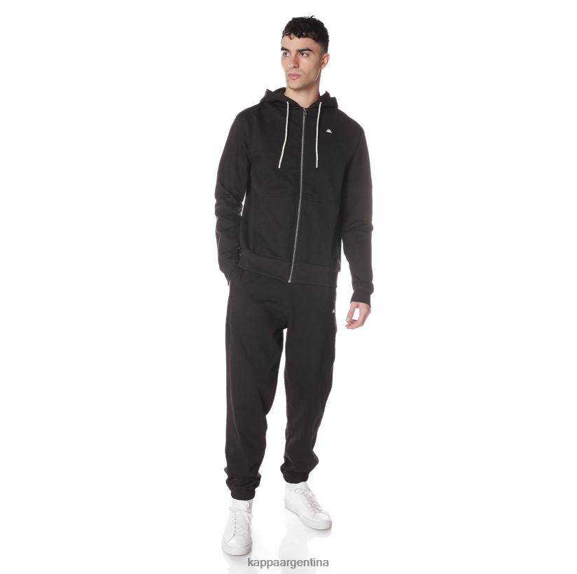 Kappa hombres sudadera robe giovani portos negro 2FJJXV51