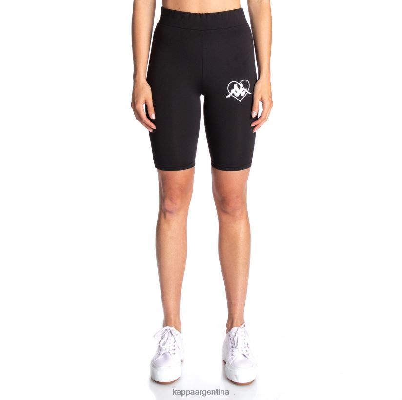 Kappa mujer pantalones cortos de bicicleta chorzow 2 auténticos azabache negro 2FJJXV389