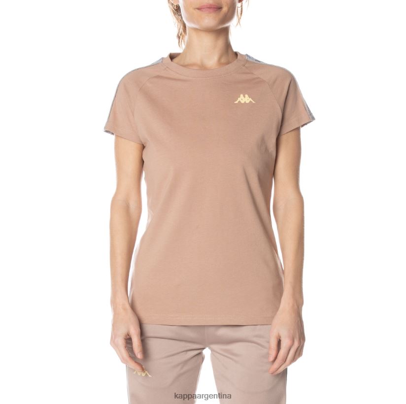 Kappa mujer camiseta 222 banda gapan beige 2FJJXV381