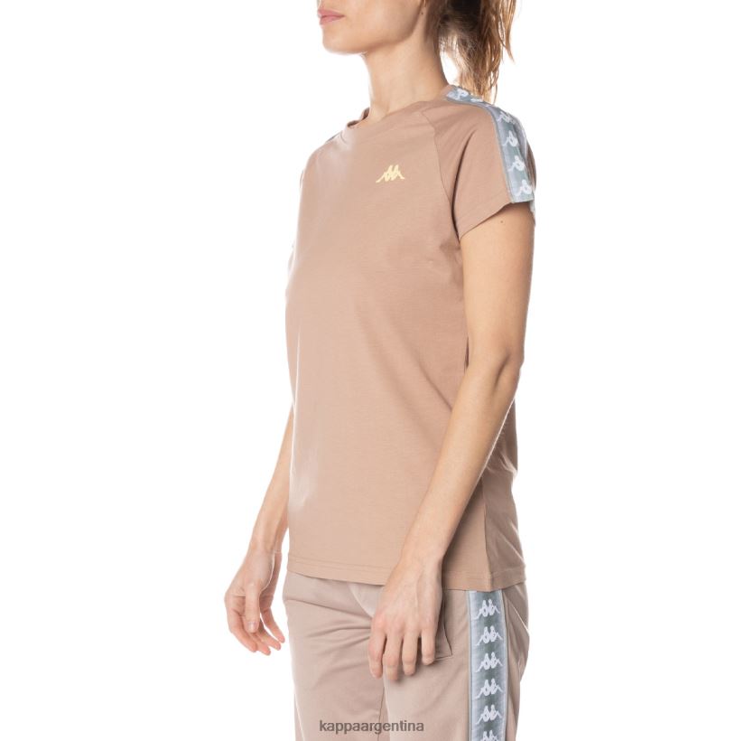 Kappa mujer camiseta 222 banda gapan beige 2FJJXV381