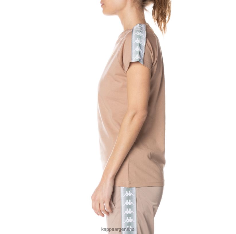 Kappa mujer camiseta 222 banda gapan beige 2FJJXV381