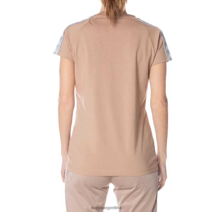 Kappa mujer camiseta 222 banda gapan beige 2FJJXV381