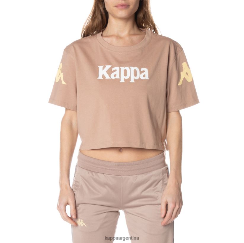 Kappa mujer camiseta autentica de leche beige 2FJJXV383