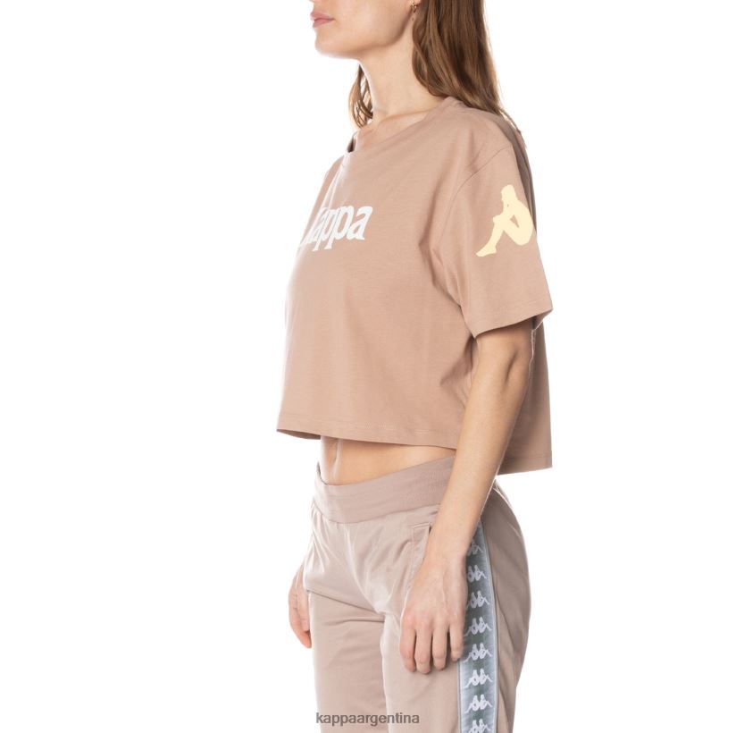 Kappa mujer camiseta autentica de leche beige 2FJJXV383