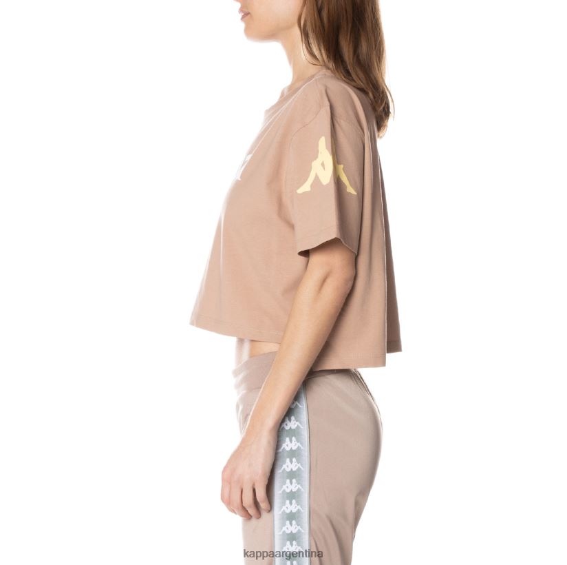 Kappa mujer camiseta autentica de leche beige 2FJJXV383