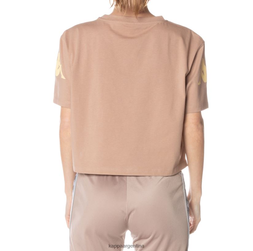 Kappa mujer camiseta autentica de leche beige 2FJJXV383
