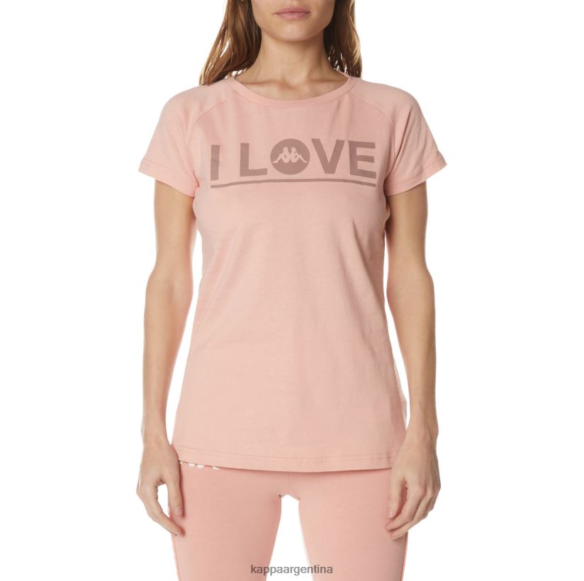 Kappa mujer camiseta autentica gornicza rosa 2FJJXV379