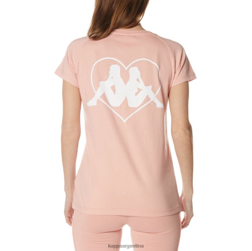 Kappa mujer camiseta autentica gornicza rosa 2FJJXV379