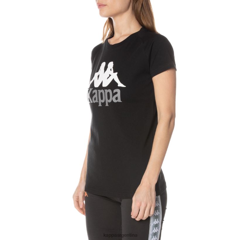 Kappa mujer camiseta westessi auténtica azabache negro 2FJJXV376