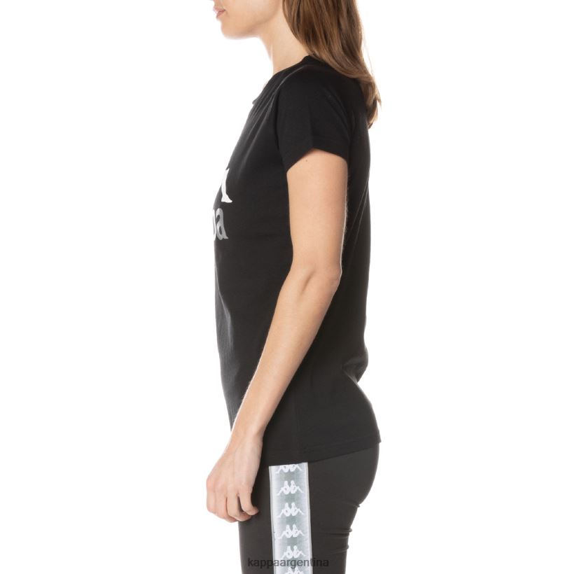 Kappa mujer camiseta westessi auténtica azabache negro 2FJJXV376