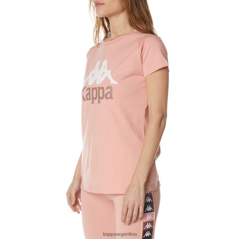 Kappa mujer camiseta westessi auténtica rosa 2FJJXV377
