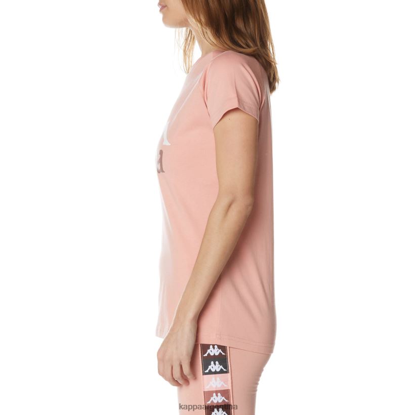 Kappa mujer camiseta westessi auténtica rosa 2FJJXV377