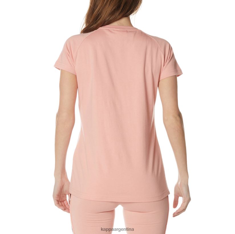 Kappa mujer camiseta westessi auténtica rosa 2FJJXV377