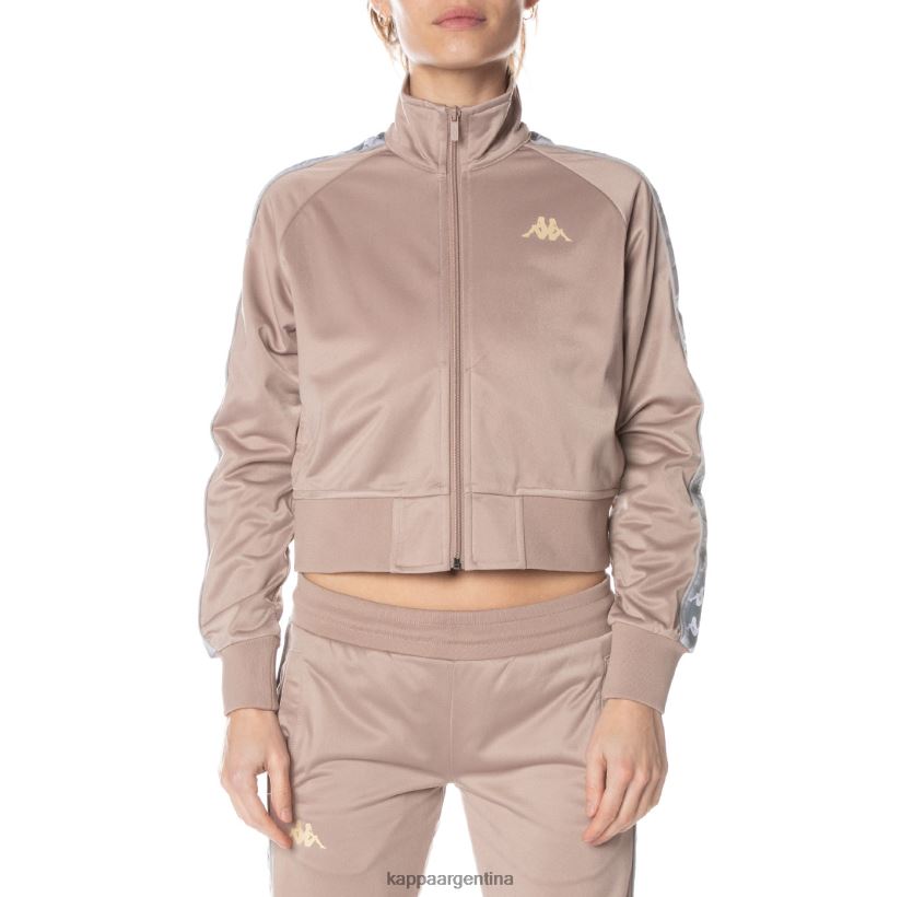 Kappa mujer chaqueta deportiva casper 222 banda beige 2FJJXV366