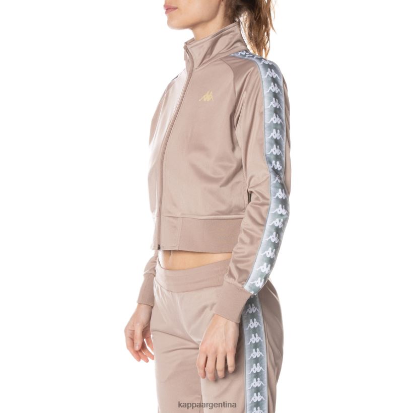 Kappa mujer chaqueta deportiva casper 222 banda beige 2FJJXV366