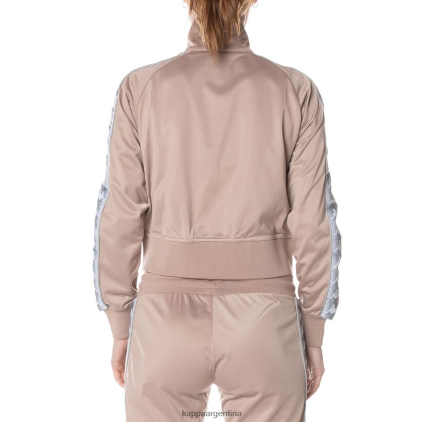 Kappa mujer chaqueta deportiva casper 222 banda beige 2FJJXV366