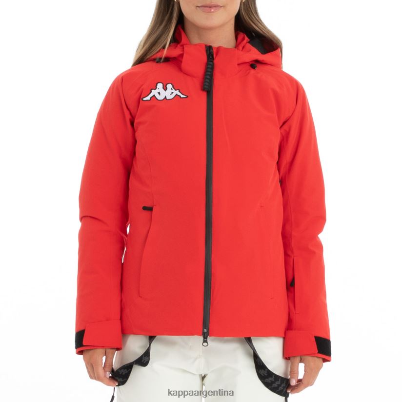 Kappa mujer chaqueta de esquí 6cento 610 rojo 2FJJXV375