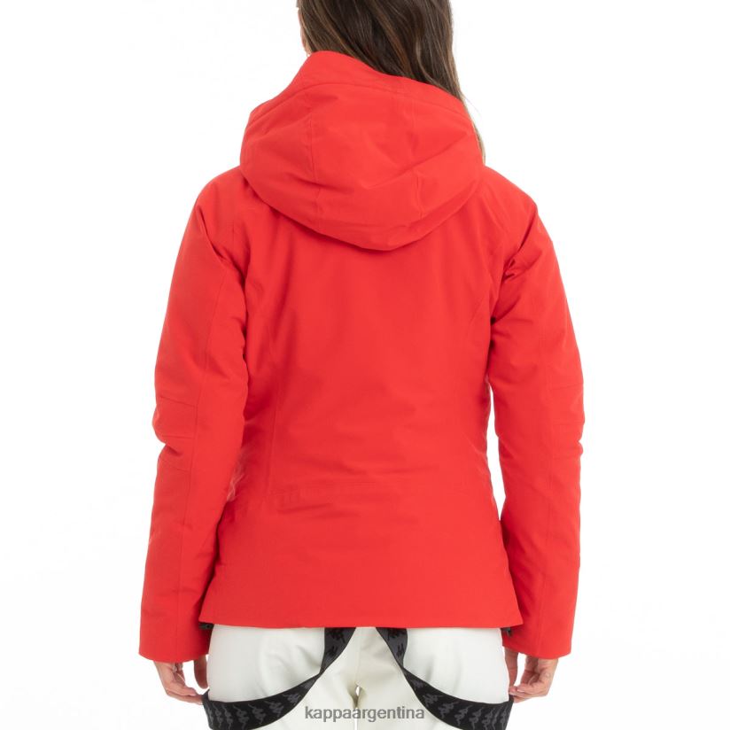 Kappa mujer chaqueta de esquí 6cento 610 rojo 2FJJXV375